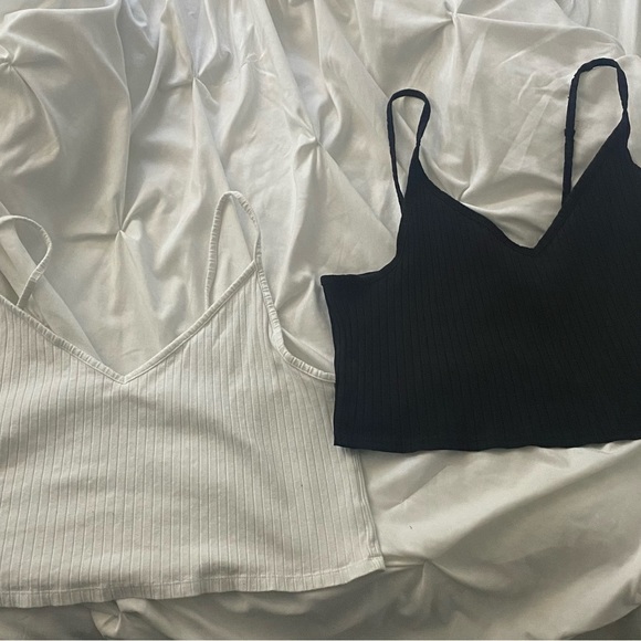 NEW H&M TANK TOPS-BOTH COLOURS ARE INCLUDED! - Picture 1 of 3